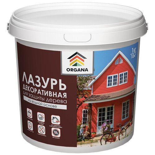 Декоративная лазурь Organa Сoloured Varnish кофе, 1 кг 106856