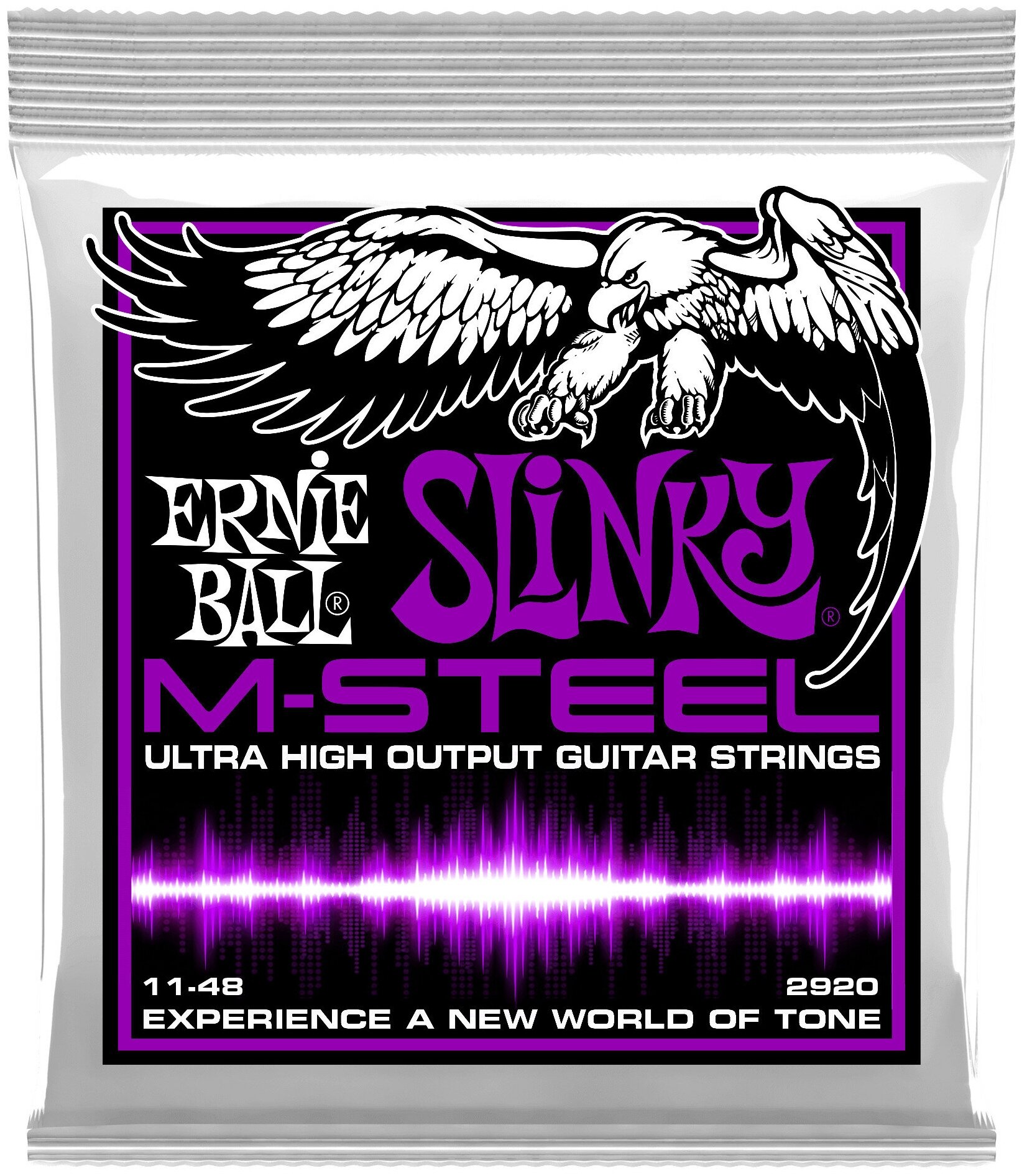 Струны для электрогитары Ernie Ball 2920 M-STEEL Power Slinky (11-14-18p-28-38-48)