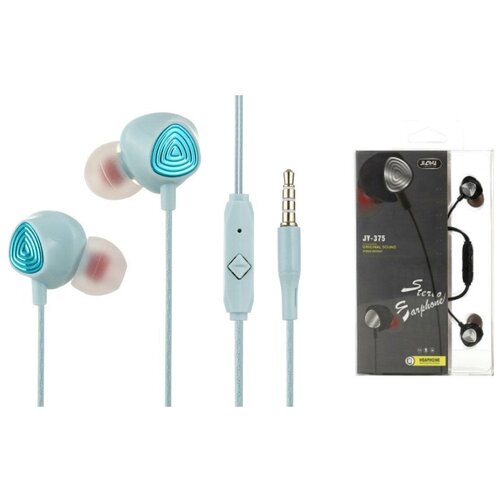 JIAYU JY-375 Голубые наушники вакуум - гарнитура 33500₽