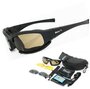 Тактические очки Daisy X7 / Защитные стрелковые / Очки для стрельбы / 4 сменные линзы PC