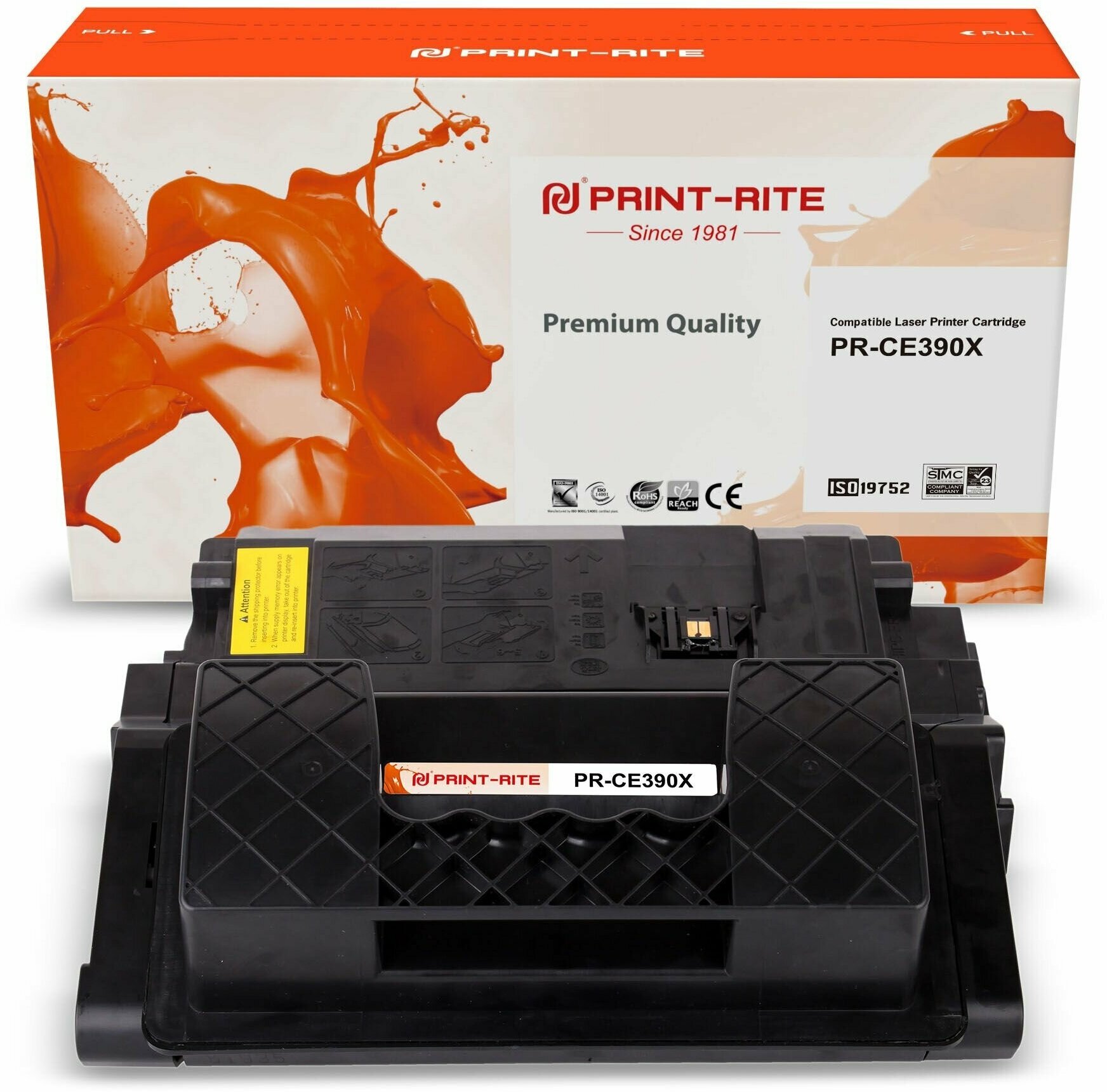 Картридж для лазерных принтеров PRINT-RITE PR-CE390X, черный, 24000 страниц