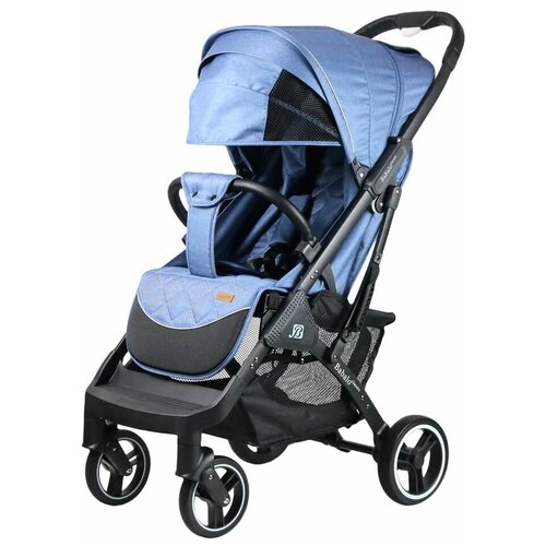 Коляска прогулочная Babalo CLASSIC, джинсовый синий/черная рама