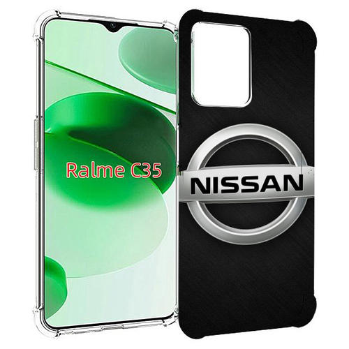 Чехол MyPads nissan ниссан 2 мужской для Realme C35 / Narzo 50A Prime задняя-панель-накладка-бампер