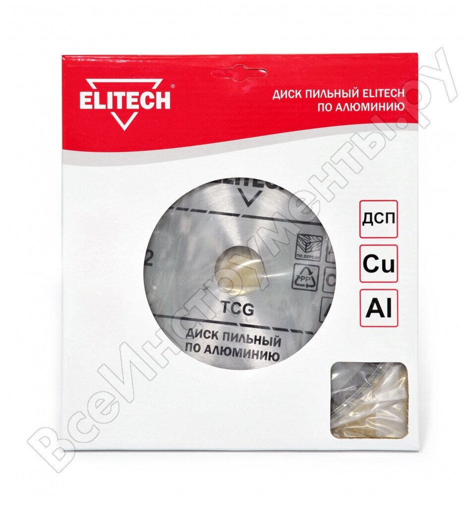 Пильный диск Elitech , по алюминию, 255мм, 30мм, 1шт - фото №1