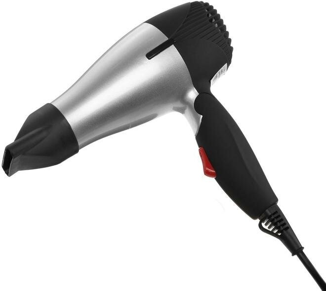 Фен для волос Luazon Home LF-07, 1200 Вт, 2 скорости, складная ручка, серый
