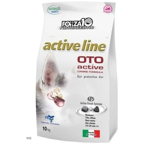 Сухой корм для собак Forza10 Oto Active, при заболеваниях слуха и ушей 1 уп. х 1 шт. х 10 кг