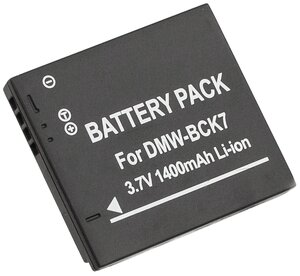 Аккумулятор DMW-BCK7 для фотоаппаратов Panasonic Lumix DMC-FH, FP, FS, FT, FX, S, SZ, TS - 800mAh