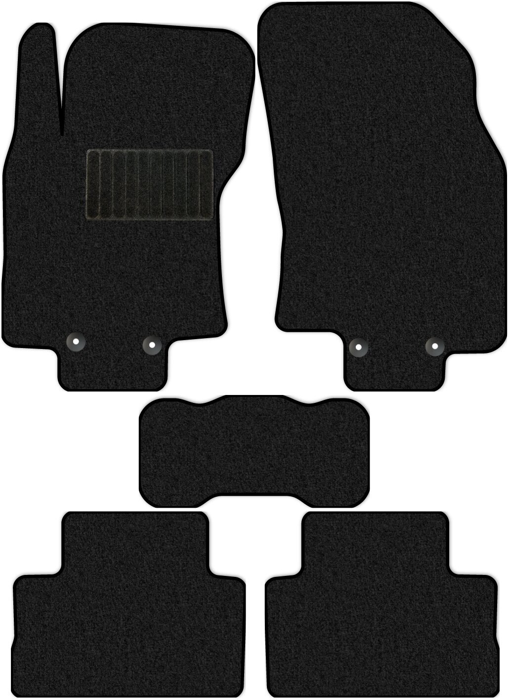 Коврики текстильные Allmone "Комфорт" для Nissan Qashqai 2 (J11Россия) 2016 - Н. В.