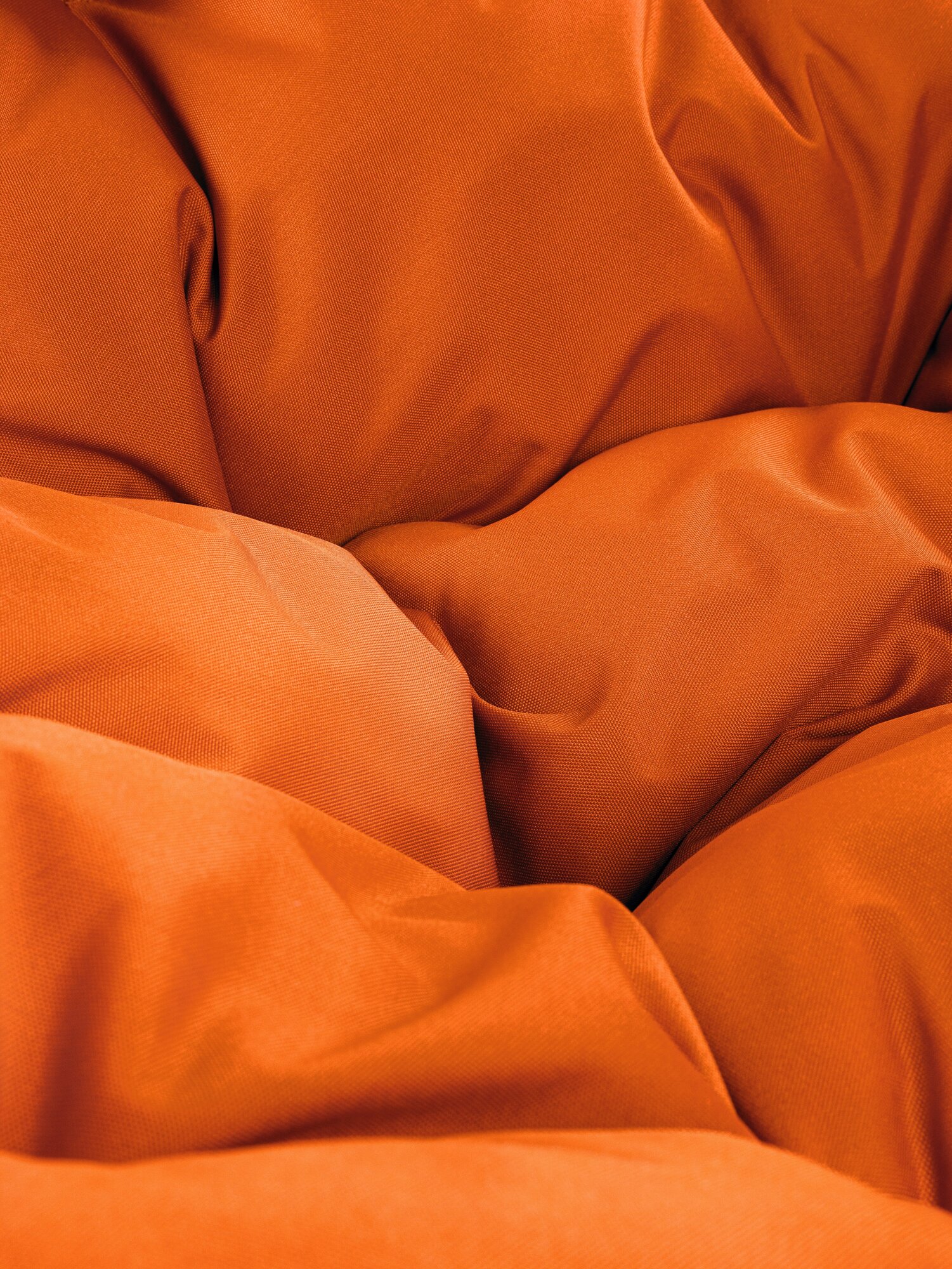 Кресло садовое M-Group круг вращающийся ротанг коричневый, оранжевая подушка - фотография № 12