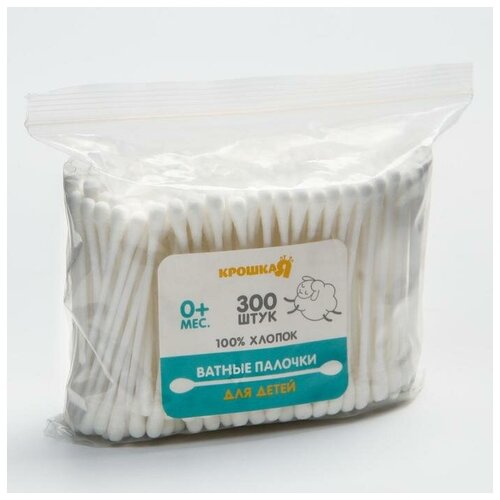 Ватные палочки пакет 300 шт наконечник - классика хлопокпластикстик ТероПром 5469795 216₽