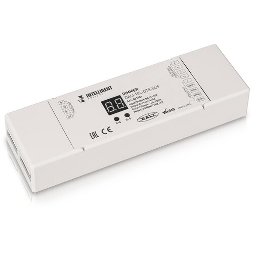 для sunon 5020 gb1205pkv3 8ay 12v 1 1 w gb1205pkv3 8ay 12v 1 4 w dc воздуходувка центробежный вентилятор для проектора 50x50x20 мм Arlight INTELLIGENT ARLIGHT Диммер DALI-104-DT8-SUF (12-36V, RGBW/MIX/XY, 4х5А) (IARL, IP20 Пластик) 031151