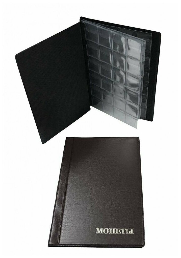 фото Альбом для монет на 192 ячейки 25х30 мм /монетник