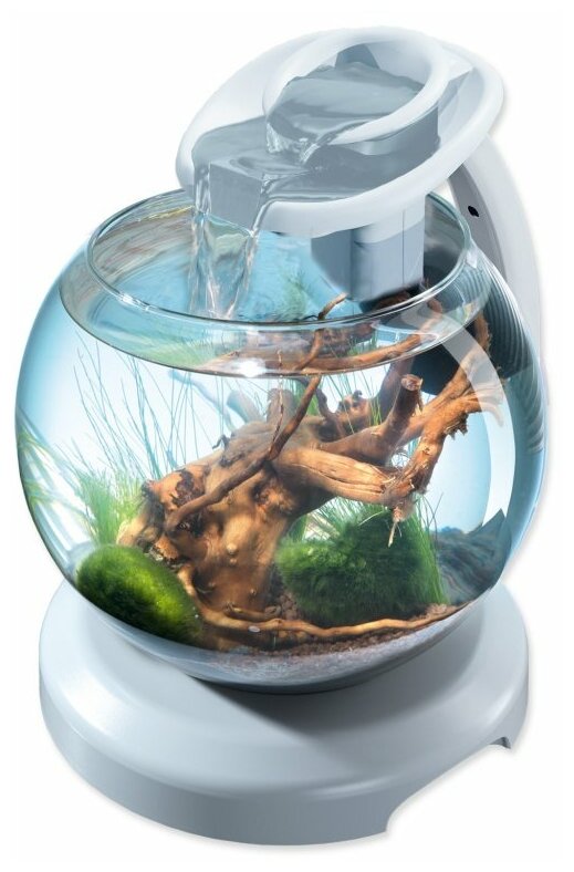 Аквариум Tetra Duo WaterFall Globe круглый, белый (6,8 л) - фотография № 10