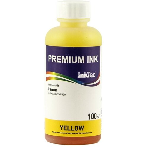 Чернила InkTec (E0007) для Epson C67/C79/C91/C110, Пигментные, Y, 0,1 л.