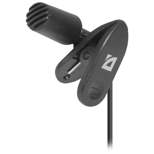 Микрофон компьютерный Defender MIC-109 черный, на прищепке, 1,8 м