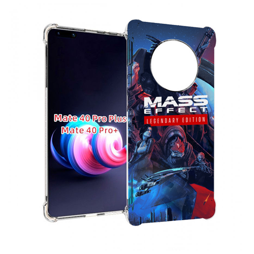 Чехол MyPads Mass Effect Legendary Edition для Huawei Mate 40 Pro+ Plus задняя-панель-накладка-бампер