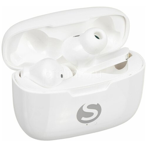 Гарнитура SUNWIND SW-WH204, Bluetooth, внутриканальные, белый [sw-wh204w]