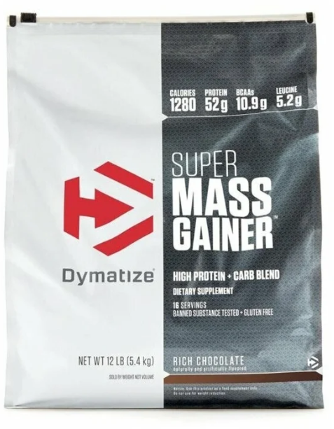 Dymatize Super Mass Gainer 5443 гр. 12lb пак. (Dymatize) Шоколад