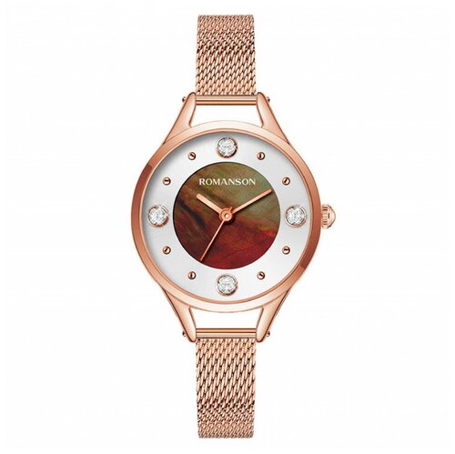 Наручные часы ROMANSON RM 0B04L LR(RG), коричневый
