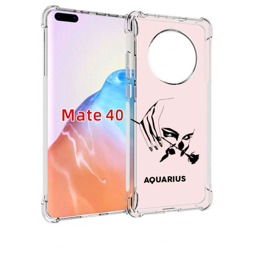 Чехол MyPads знак зодиака водолей 3 для Huawei Mate 40 / Mate 40E задняя-панель-накладка-бампер