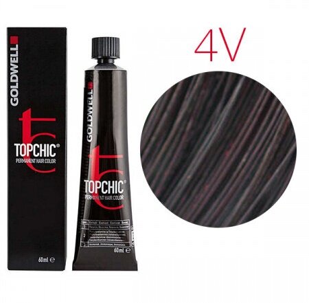Goldwell Topchic стойкая крем-краска для волос, 4V цикломен