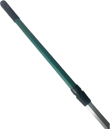 Подсак рыболовный складной телескопический треугольный с зеленой ручкой 70
