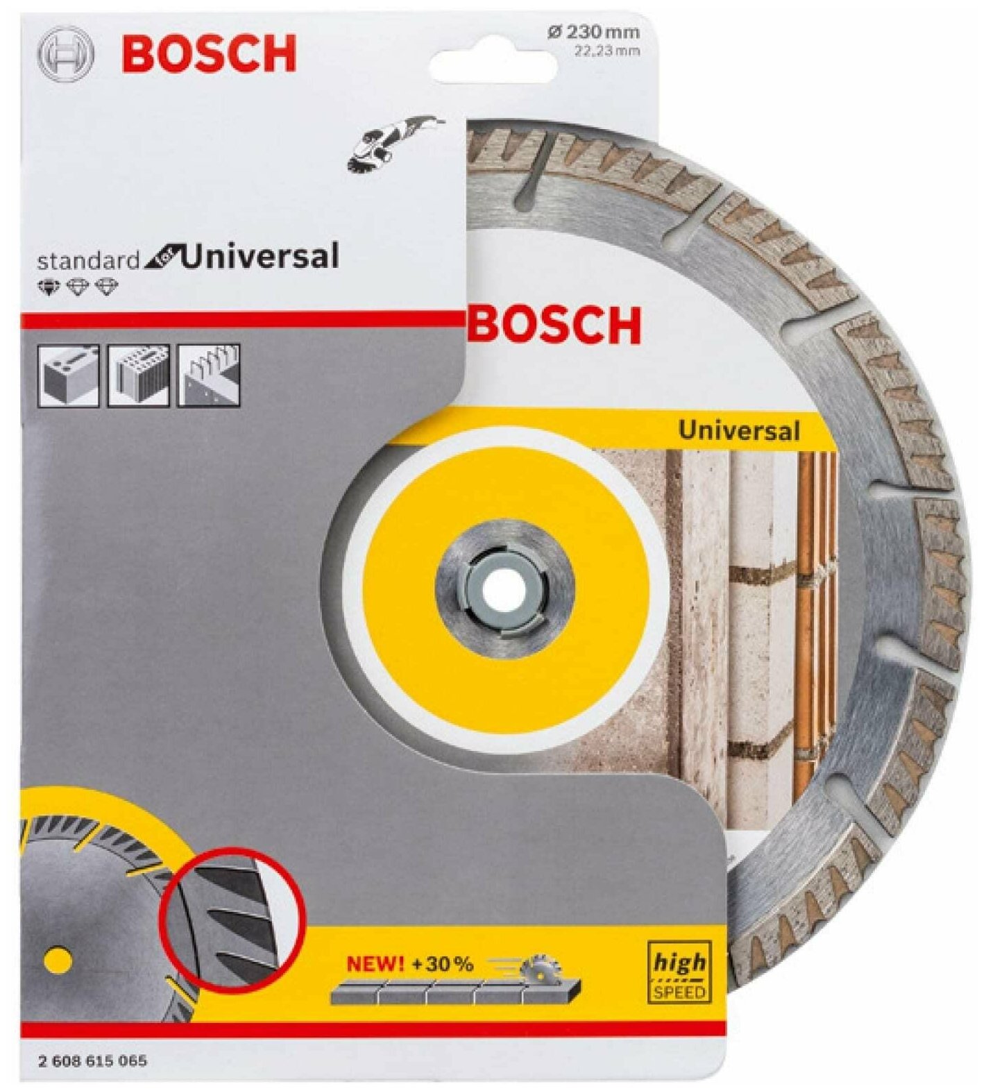 Диск алмазный ECO Universal (230х22.2 мм) Bosch 2608615044