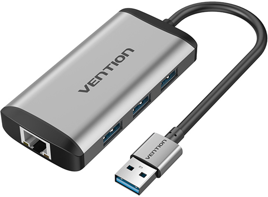 Порт-репликатор Vention USB 3.0 to USB3.0*3/Gigabit Ethernet Docking Station (CKBHB)