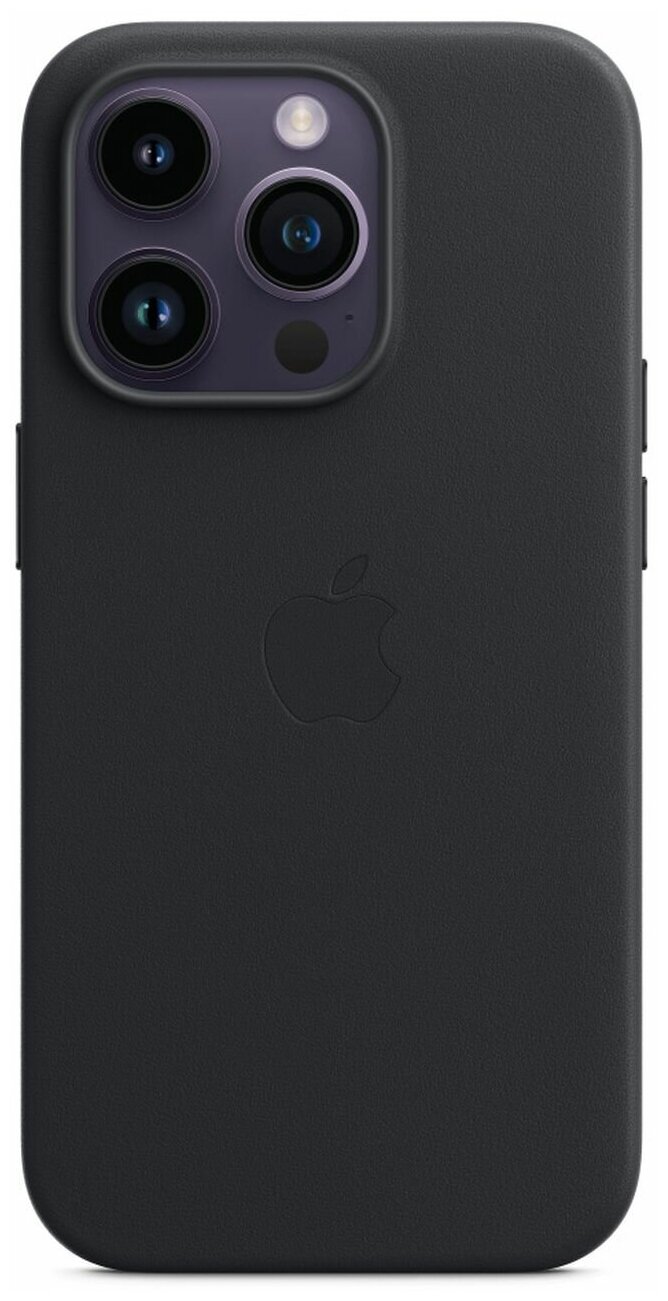 Чехол Apple iPhone 14 Pro Leather Case with MagSafe Midnight MPTE3