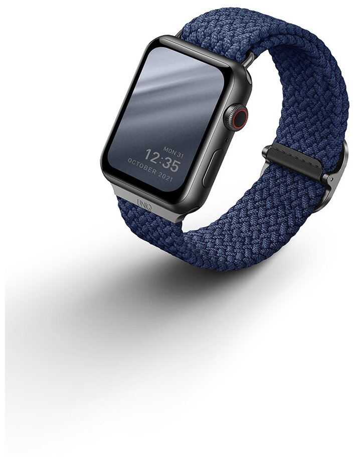 Uniq для Apple Watch All 45/44/42 mm ремешок ASPEN Strap Braided Blue