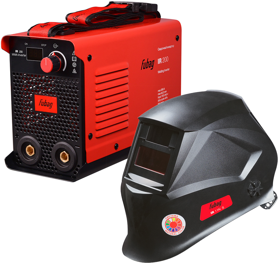 фото Сварочный аппарат Fubag IR 200 + маска сварщика Fubag IR 11N S "Хамелеон"