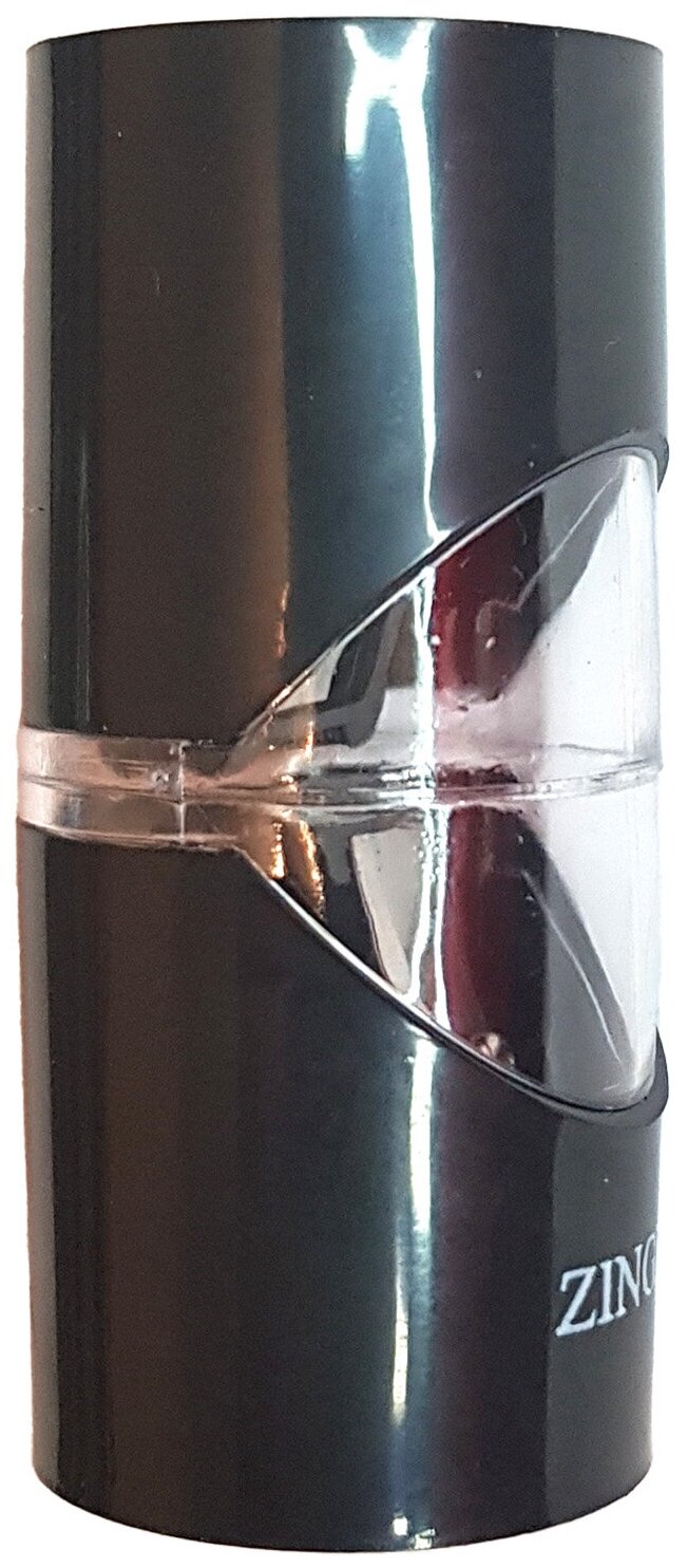 Точилка для косметических карандашей 2-сторонняя цилиндрическая Zinger SH-07, чёрная
