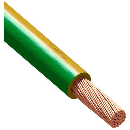 Провод установочный ПуГВнг(A)-LS 1х16 желто-зеленый ГОСТ 31947-2012 (Конкорд) 70м