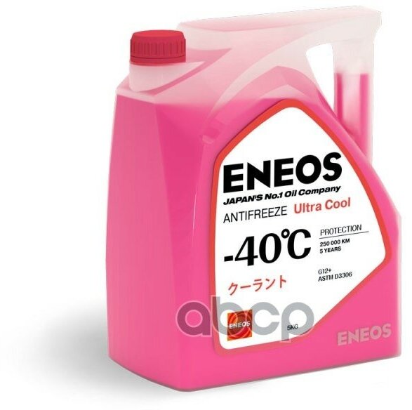 Антифриз, Готовый Раствор Ultra Cool -40°C Розовый 5Кг ENEOS арт. Z0080