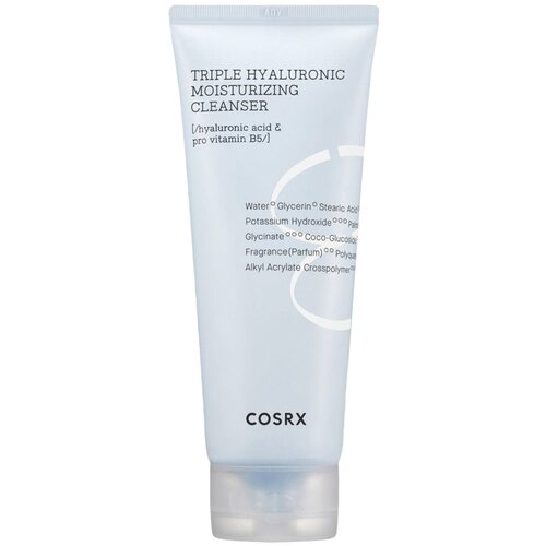 Cosrx Увлажняющая пенка для умывания Hydrium Triple Hyaluronic Moisturizing Cleanser, 50 мл средства для умывания elemis пенка для умывания успокаивающая с экстрактом центеллы азиатской суперфуд