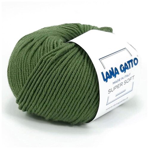 Пряжа Lana Gatto Super Soft 13278 Глубокий зелёный 1 моток