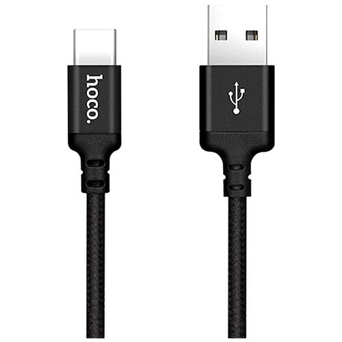 Кабель USB HOCO X14 Times speed для Type-C, 1.7А, 2м, черный кабель usb microusb 2м hoco x14 red black hc 62912