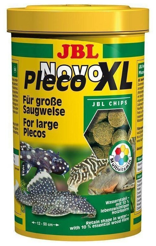 Сухой корм для рыб JBL NovoPleco XL, 1 л, 500 г - фотография № 14