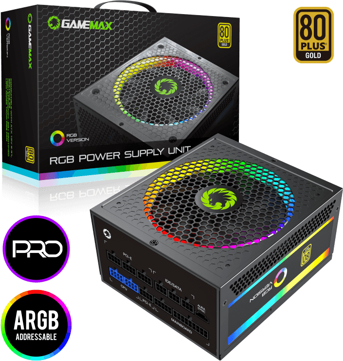 GameMax Блок питания ATX 1050W RGB-1050 PRO (5.0)