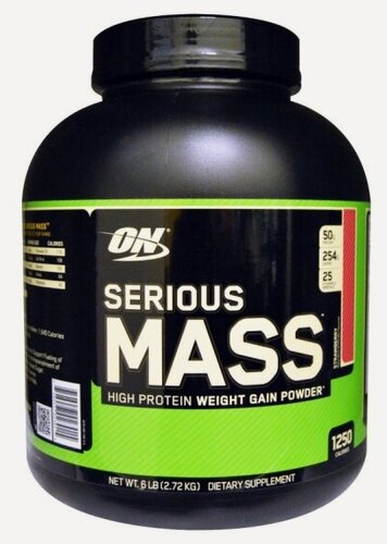 Изображение товара Гейнер Optimum Nutrition Serious Mass 6lb Strawberry 2720г