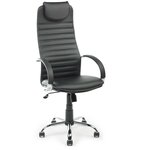 Кресло для руководителя Экспресс офис Йорк хром, обивка: искусственная кожа - изображение