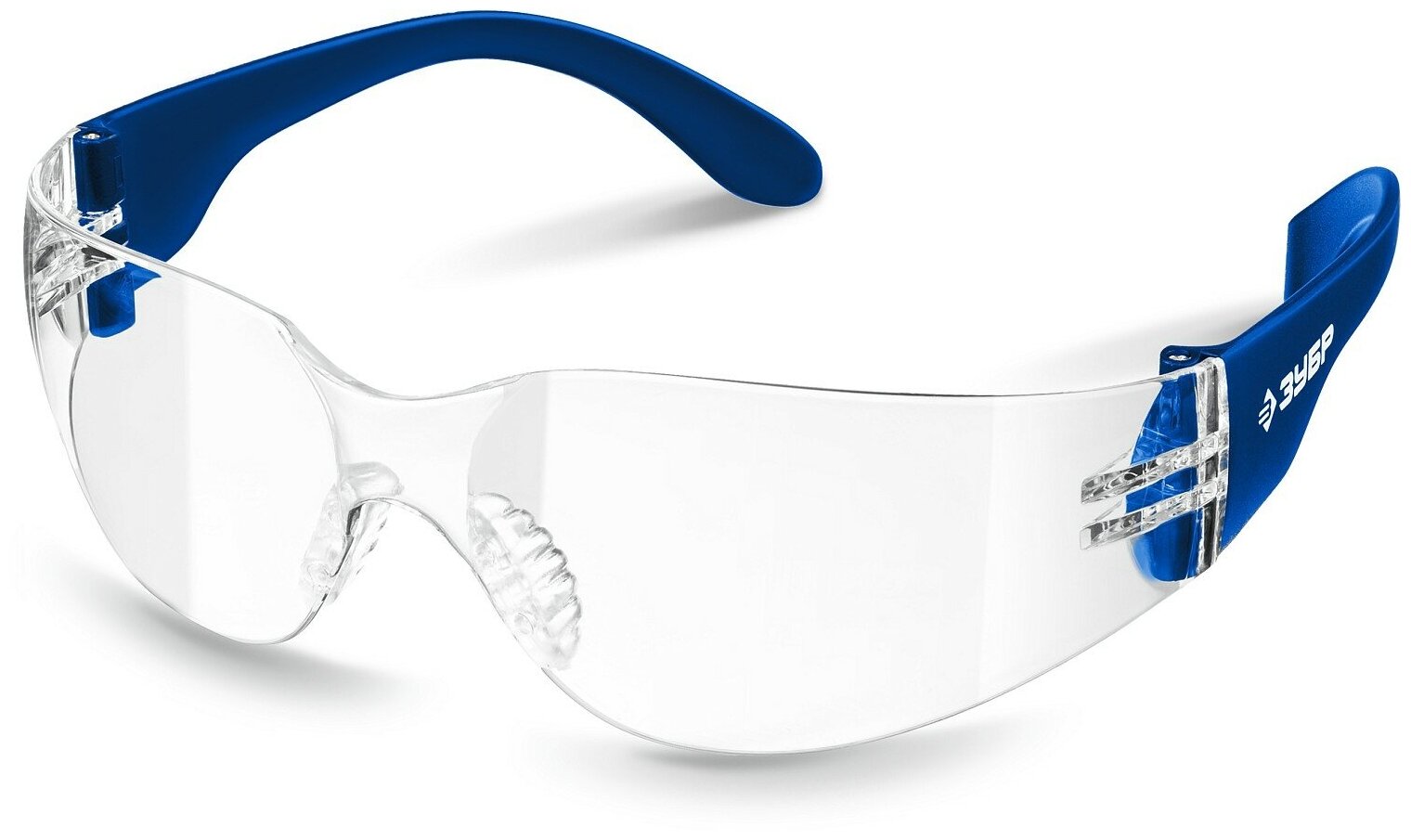 ЗУБР БАРЬЕР, открытого типа, прозрачные, облегчённые, линза устойчивая к царапинам и запотеванию, защитные очки, Профессионал (110487)