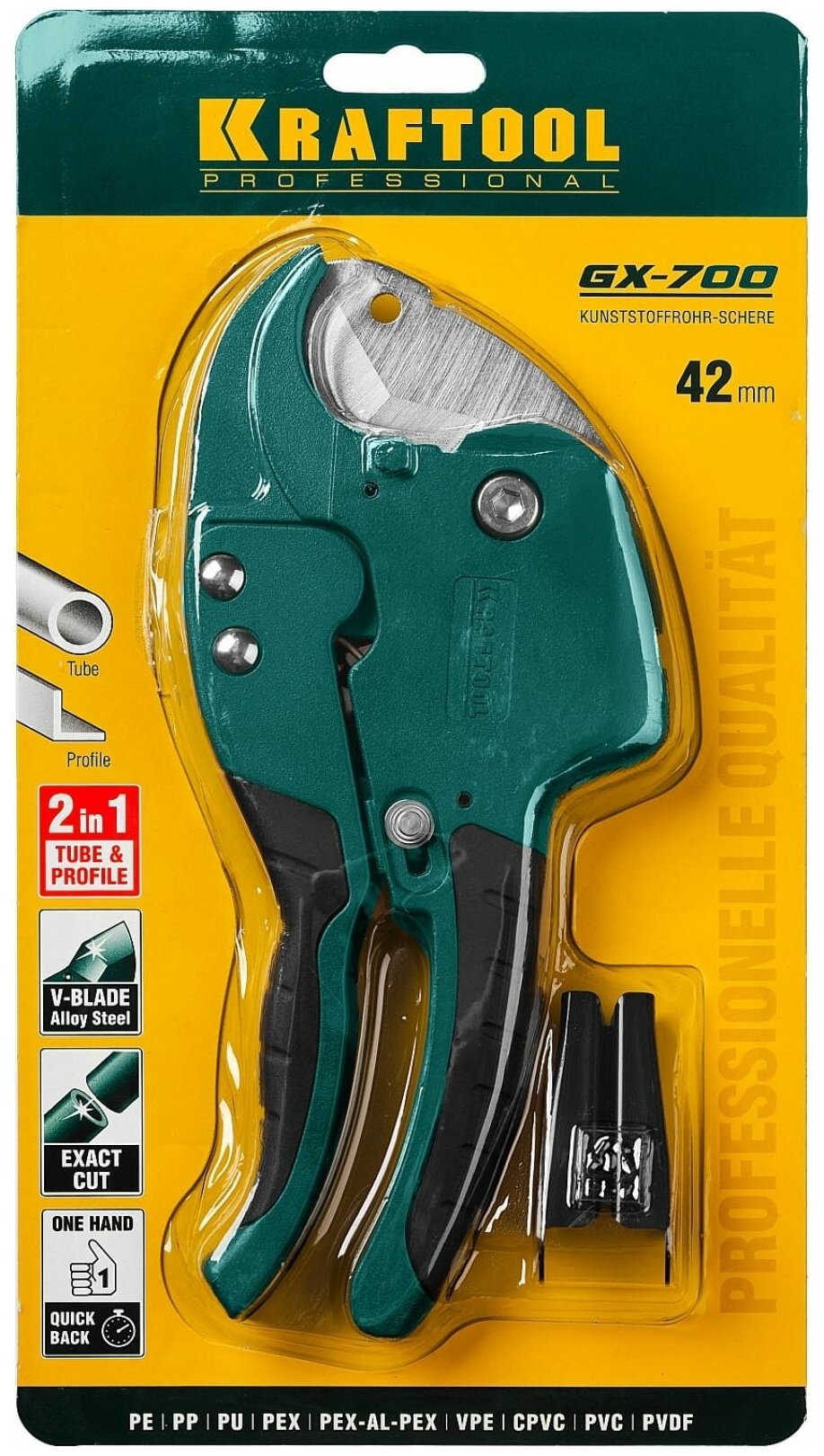 Ножничный труборез Kraftool GX-700 (23406-42) 42
