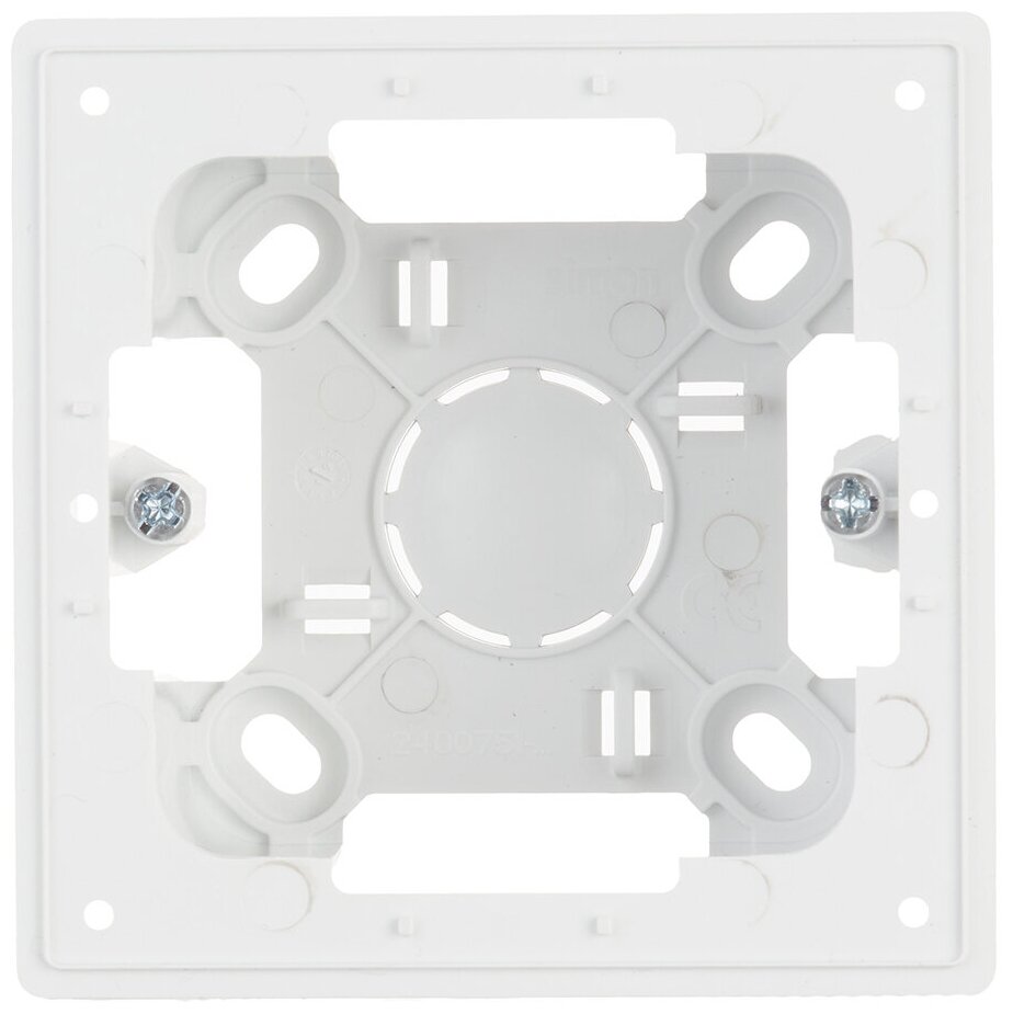 Коробка монтажная Simon 24 Harmonie одноместная накладная белая (2400751-030)