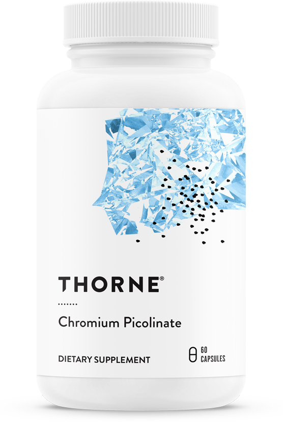 Пиколинат хрома 500 мкг, Chromium Picolinate 500 mcg, Thorne Research, 60 капсул