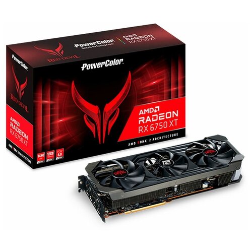 Видеокарта PowerColor AMD Radeon RX 6750 XT Red Devil OC (AXRX 6750XT 12GBD6-3DHE/OC)