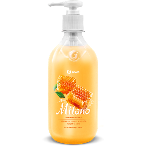 Жидкое крем-мыло Milana «Молоко и мед» 0.5 л
