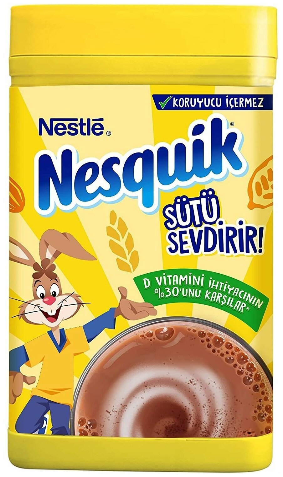 Какао-напиток Nesquik шоколадный растворимый в банке, 200г