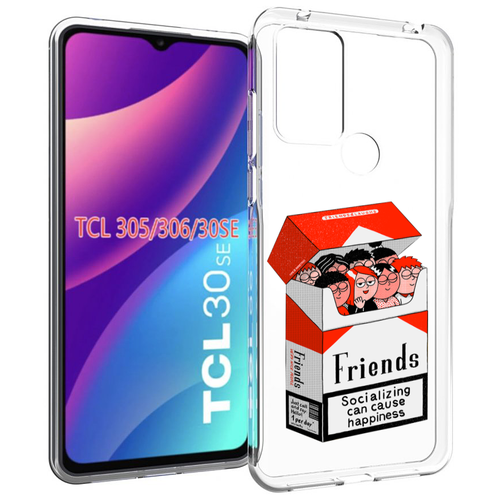 чехол mypads модник для tcl 30se tcl 305 tcl 306 tcl 30e задняя панель накладка бампер Чехол MyPads друзья для TCL 30SE / TCL 305 / TCL 306 / TCL 30E задняя-панель-накладка-бампер