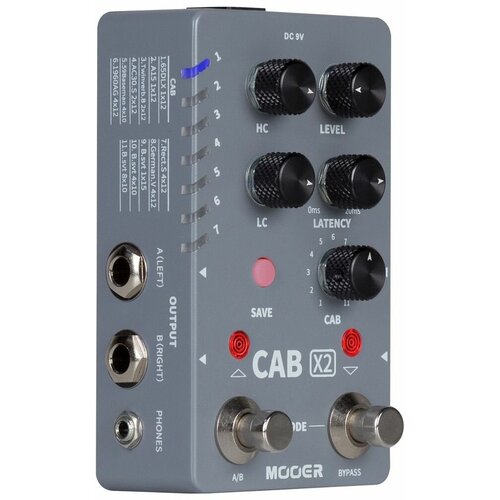 Mooer Cab X2 педаль эффектов эмулятор кабинетов педаль эффектов mooer drummer x2